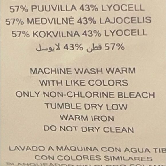 Marc New York Jeans Wide Leg Cargo Jeans Size:16 Color: Ivory - Picture 11 of 12